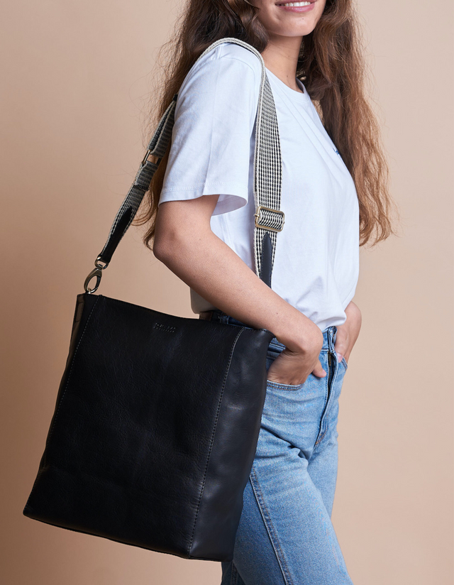 O My Bag Checkered Webbing Strap