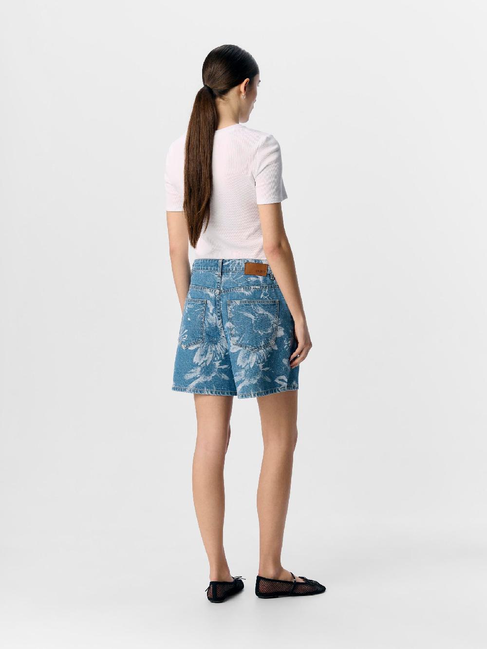 Object Petite BEDRUKT DENIM SHORT