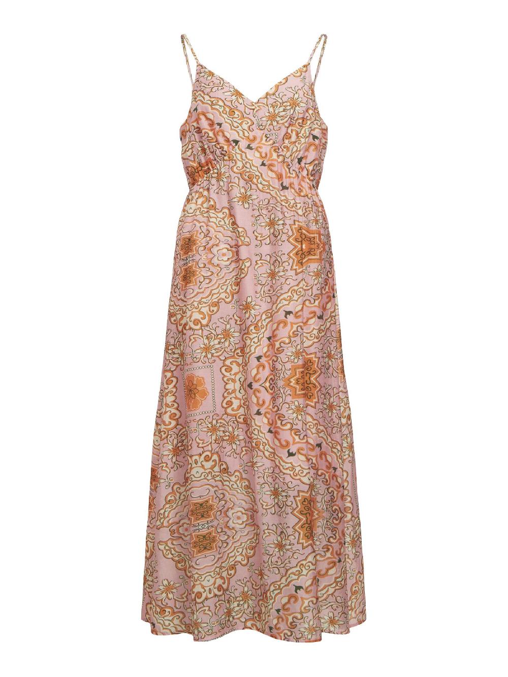 object petite BEDRUKT MAXI JURK