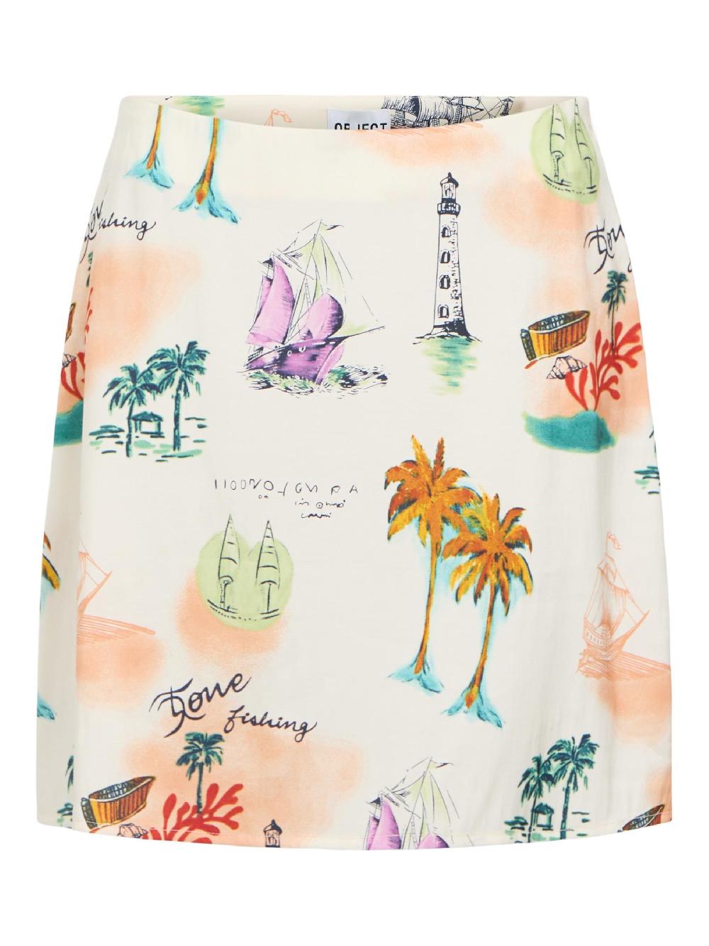 object petite BEDRUKT MINIROK