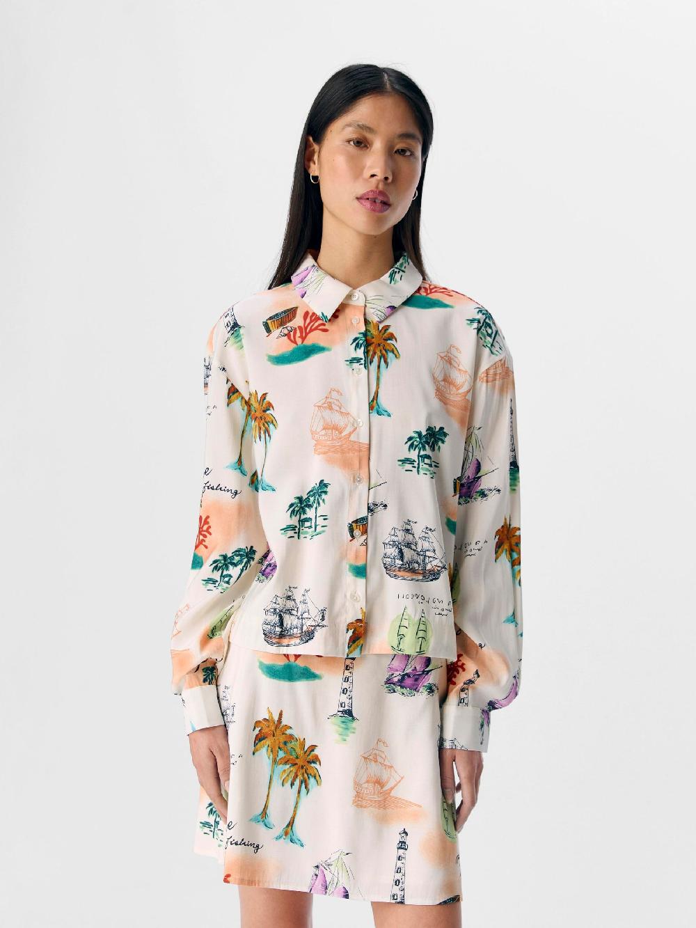 Object Petite BEDRUKT OVERHEMD