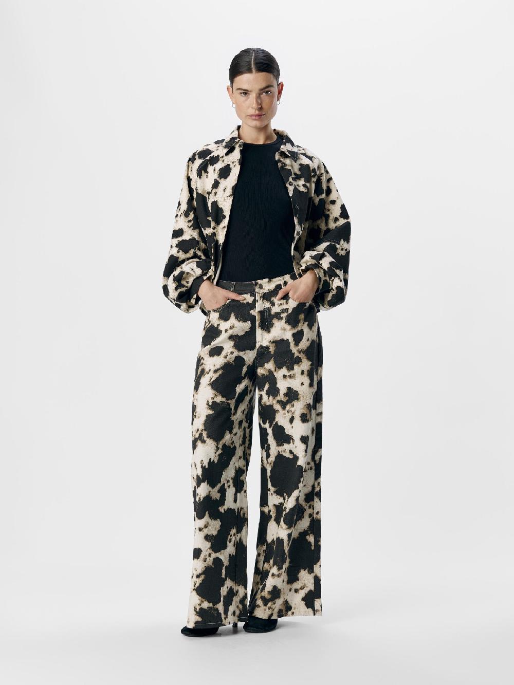 Object Petite BEDRUKT WIDE FIT JEANS