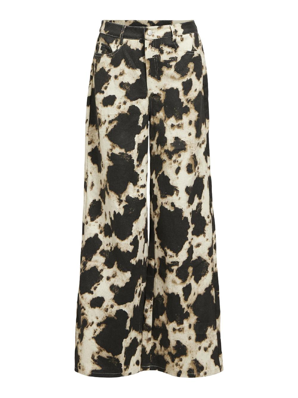 object petite BEDRUKT WIDE FIT JEANS