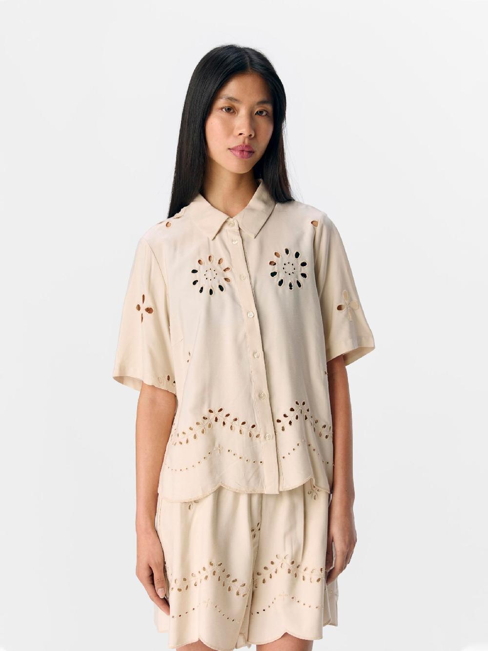 Object Petite BRODERIE ANGLAISE OVERHEMD