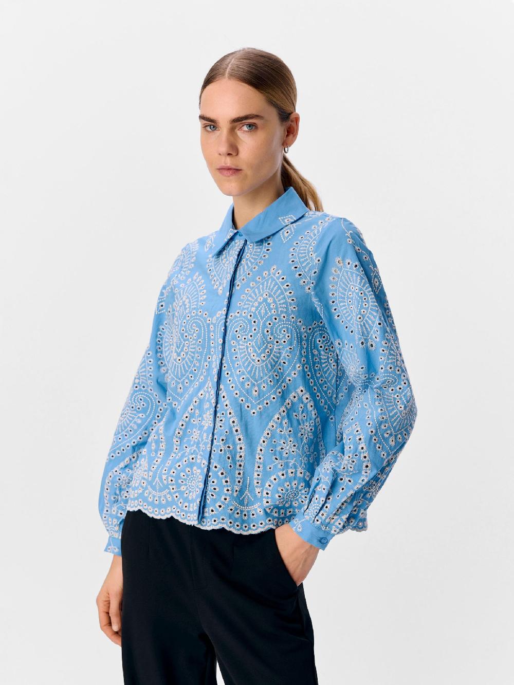 Object Petite BRODERIE ANGLAISE OVERHEMD