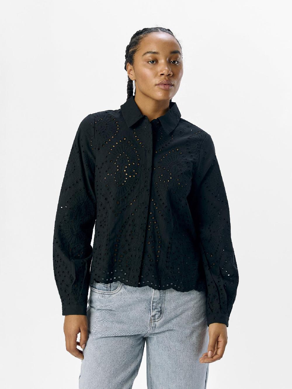 Object Petite BRODERIE ANGLAISE OVERHEMD