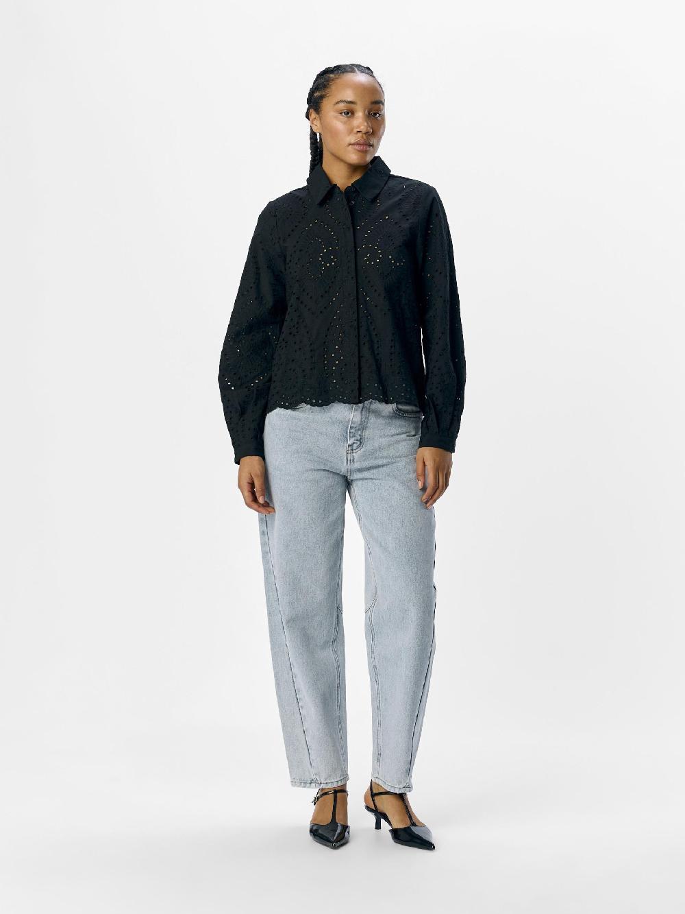 Object Petite BRODERIE ANGLAISE OVERHEMD