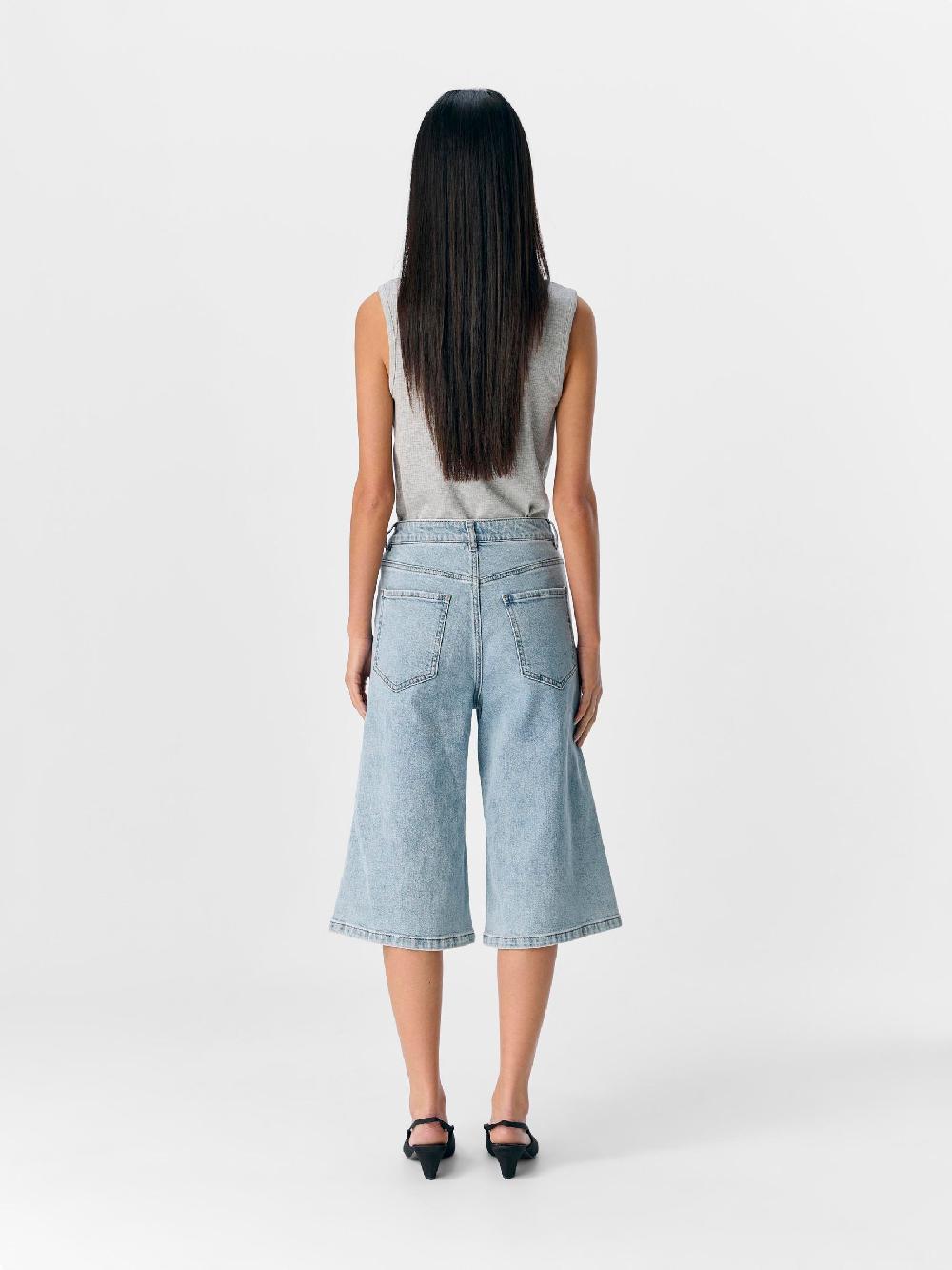 Object Petite DENIM BERMUDA SHORT