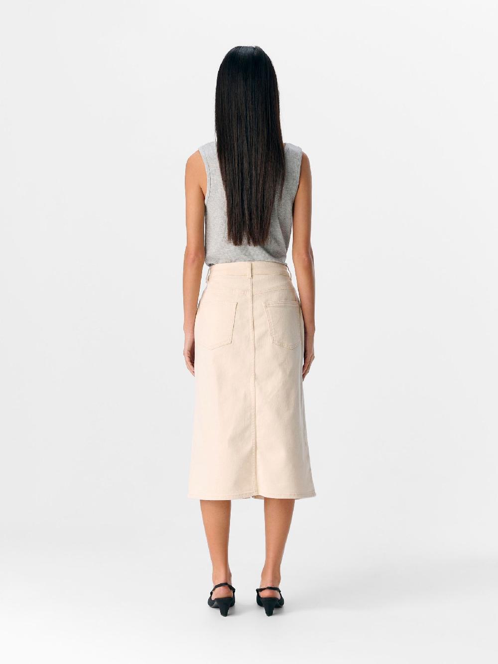 Object Petite DENIM MIDDELLANGE ROK