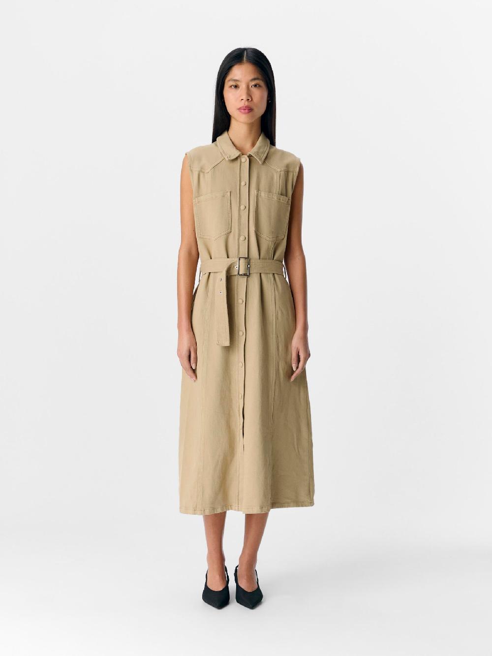 Object Petite DENIM MIDI JURK