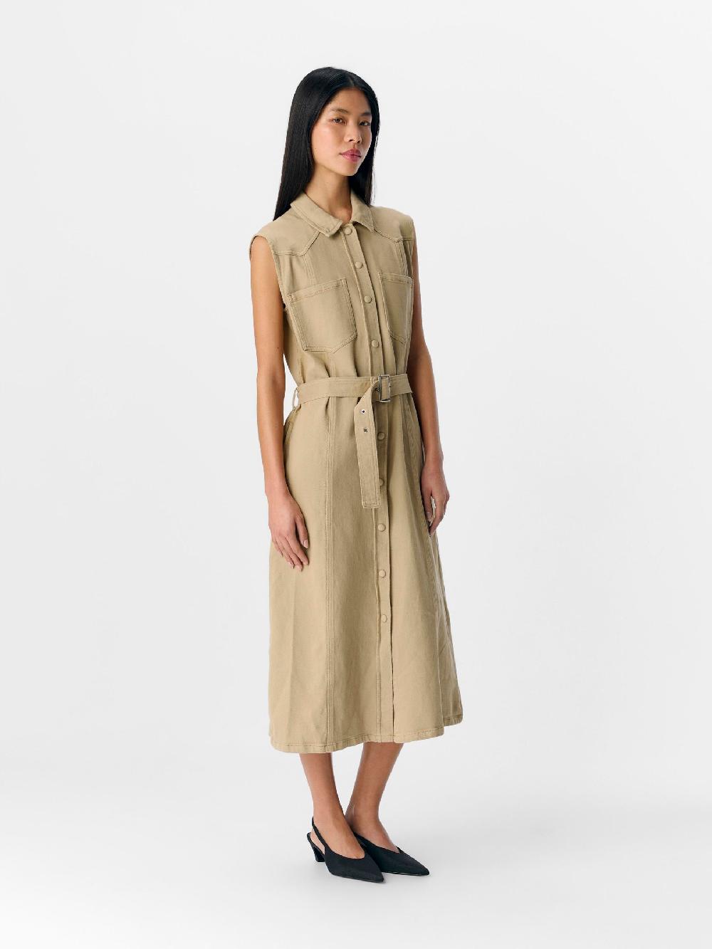 Object Petite DENIM MIDI JURK