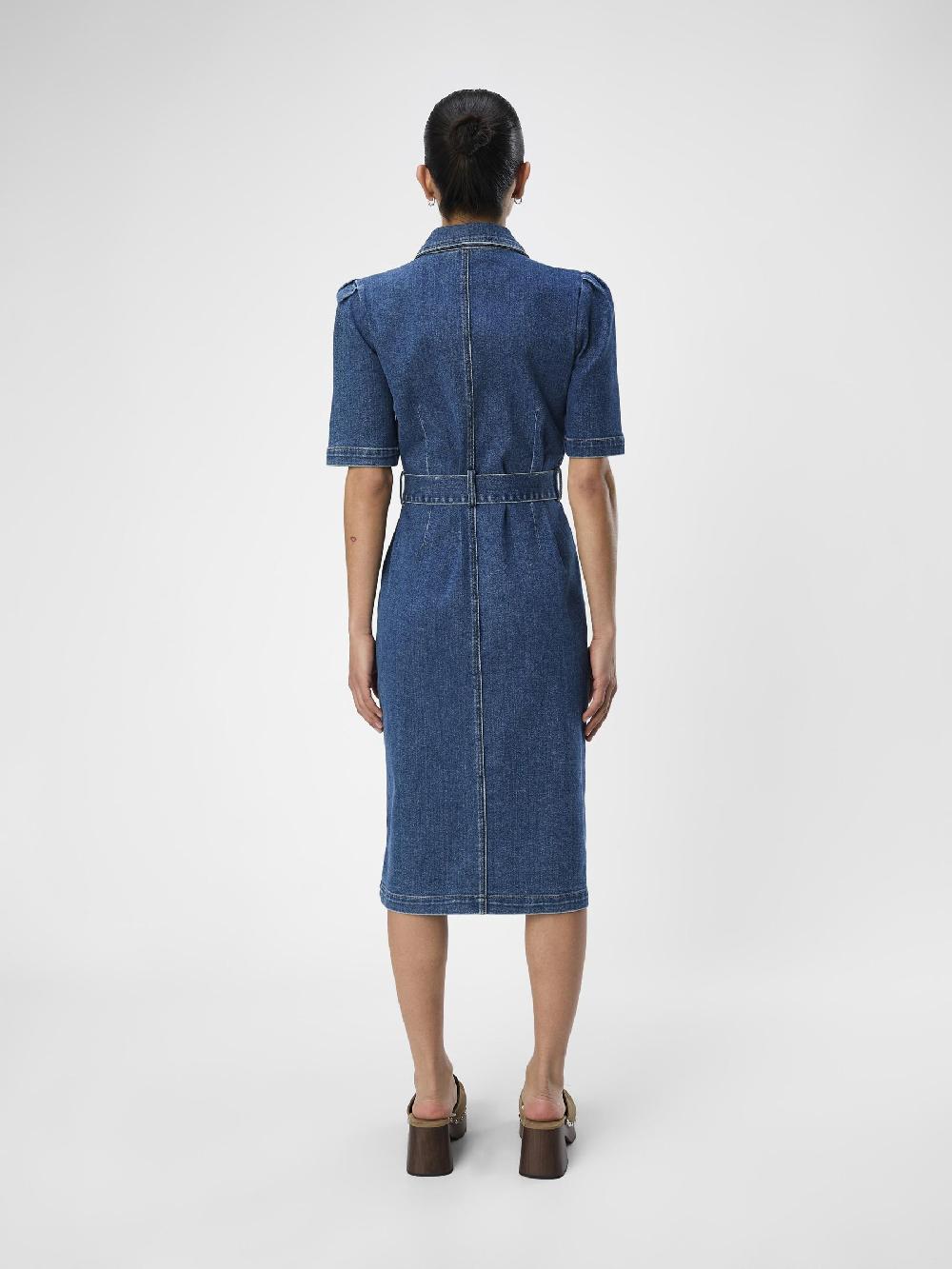 Object Petite DENIM MIDI JURK