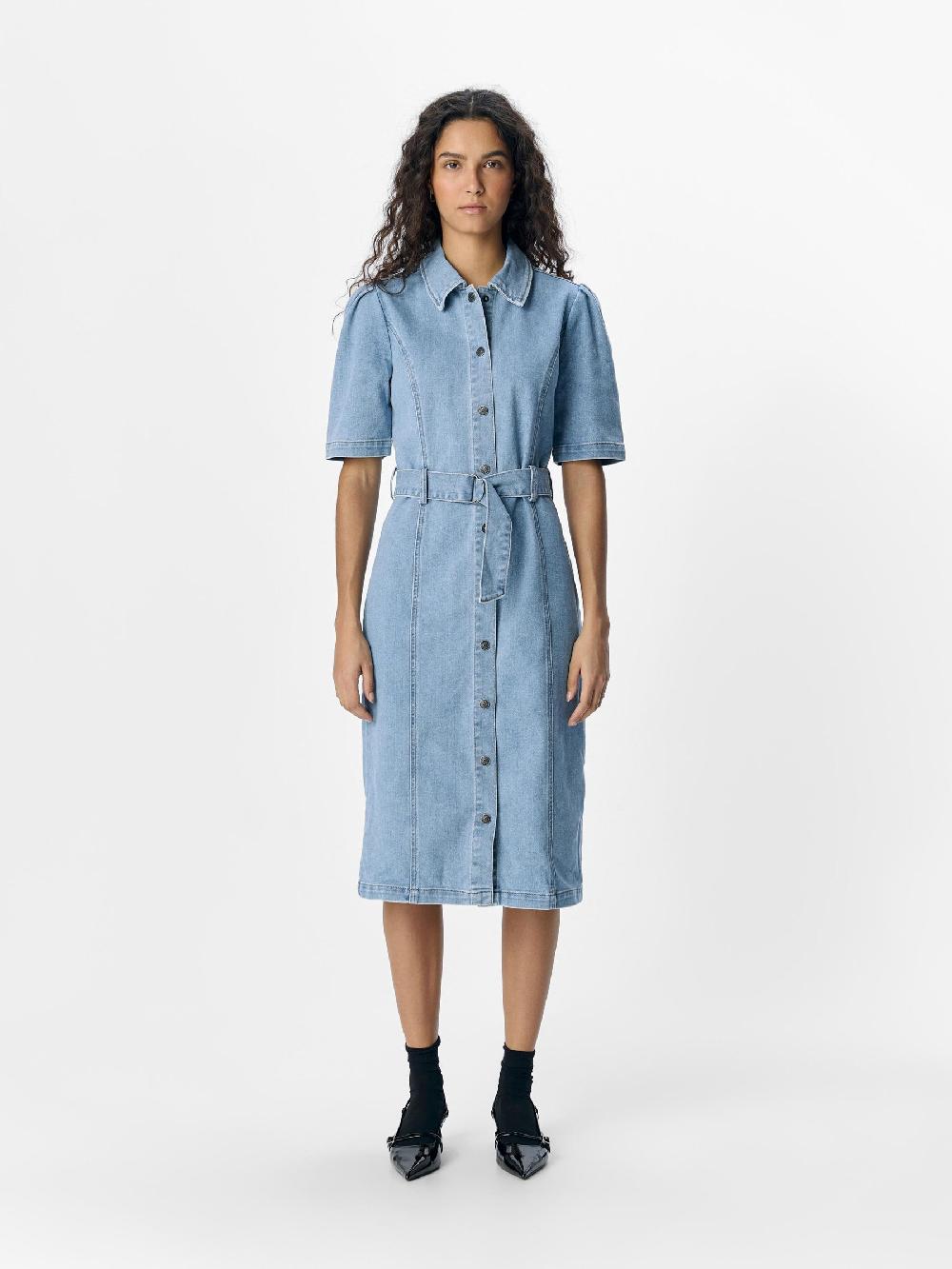 Object Petite DENIM MIDI JURK