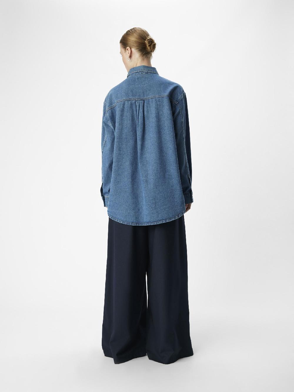 Object Petite DENIM OVERHEMD