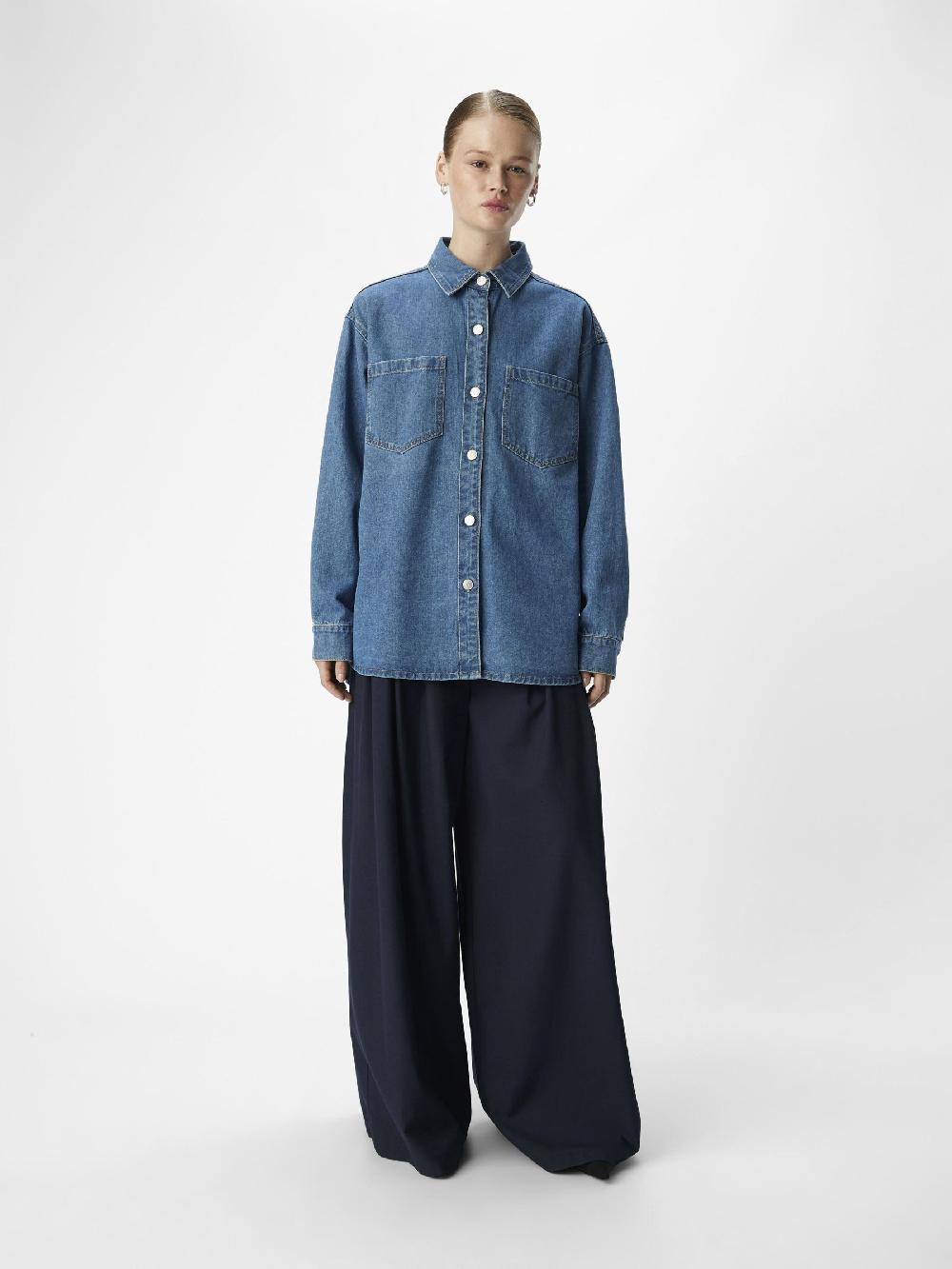 Object Petite DENIM OVERHEMD