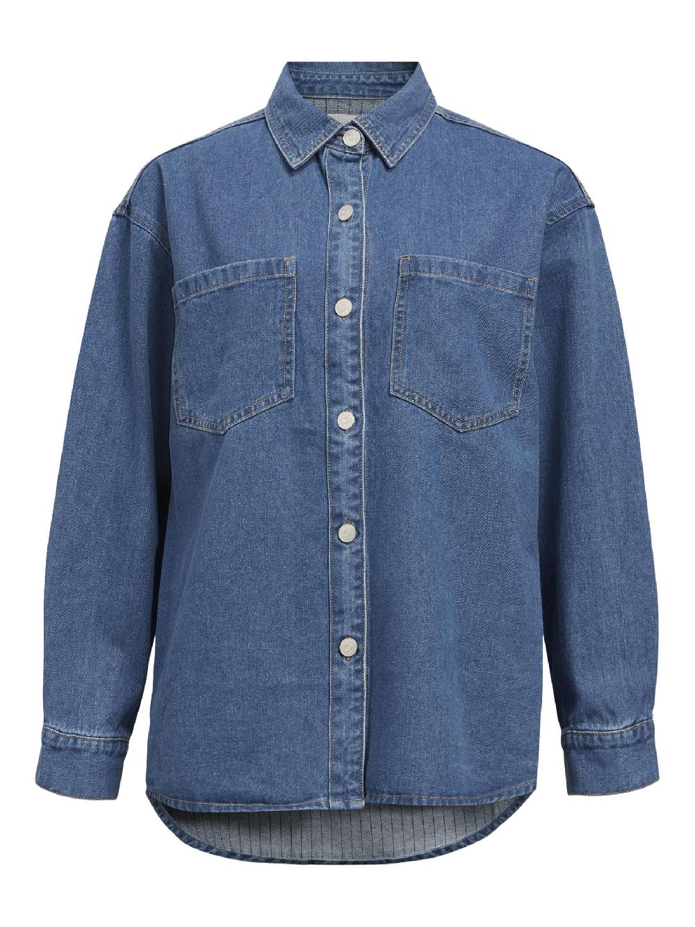 object petite DENIM OVERHEMD
