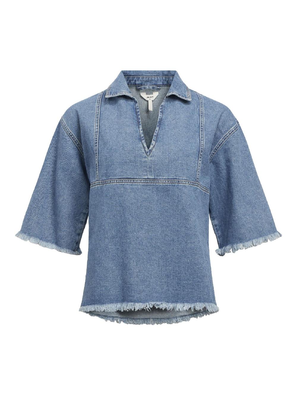 object petite DENIM TOP