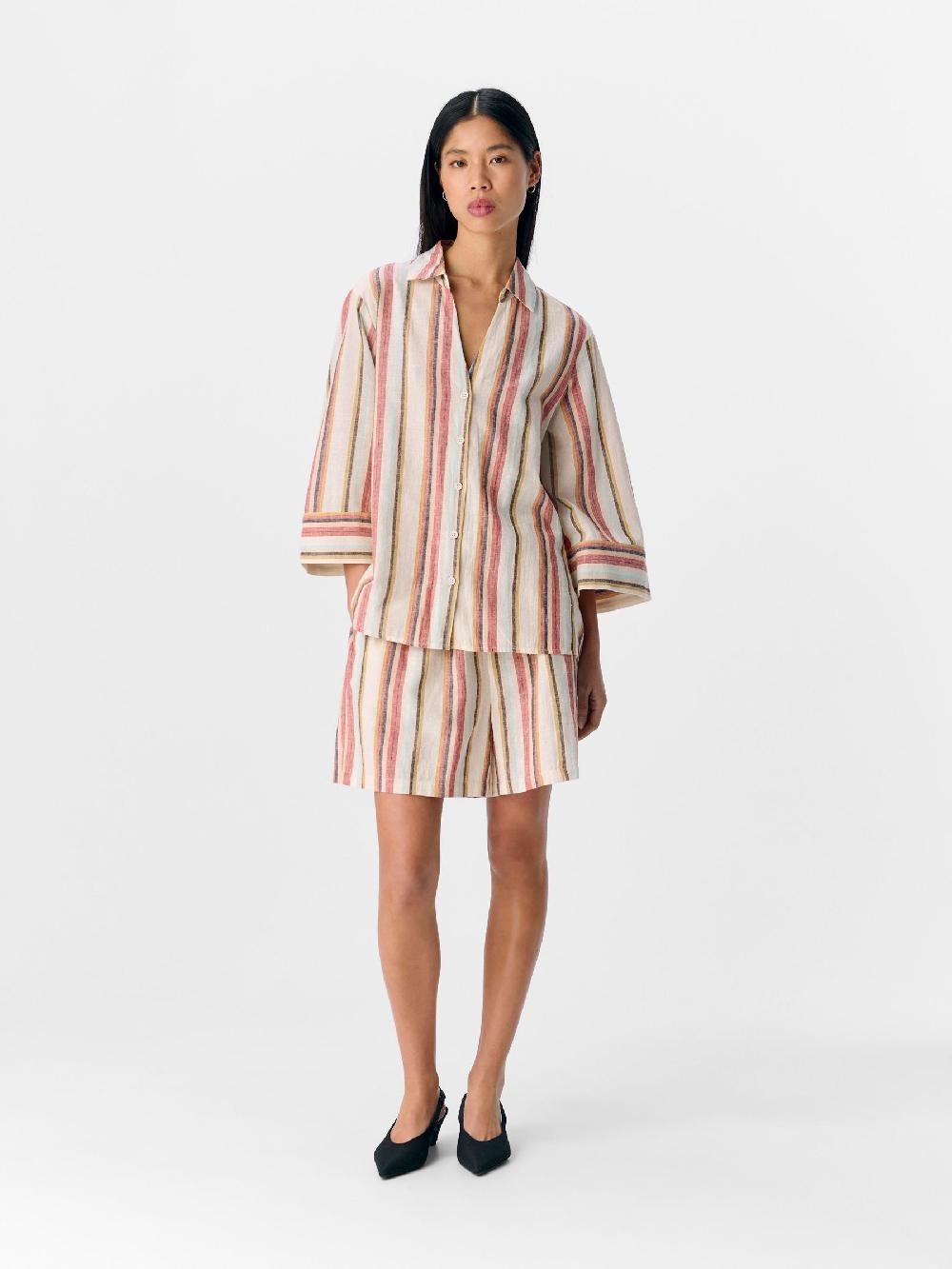 Object Petite DRIEKWARTMOUWEN OVERHEMD