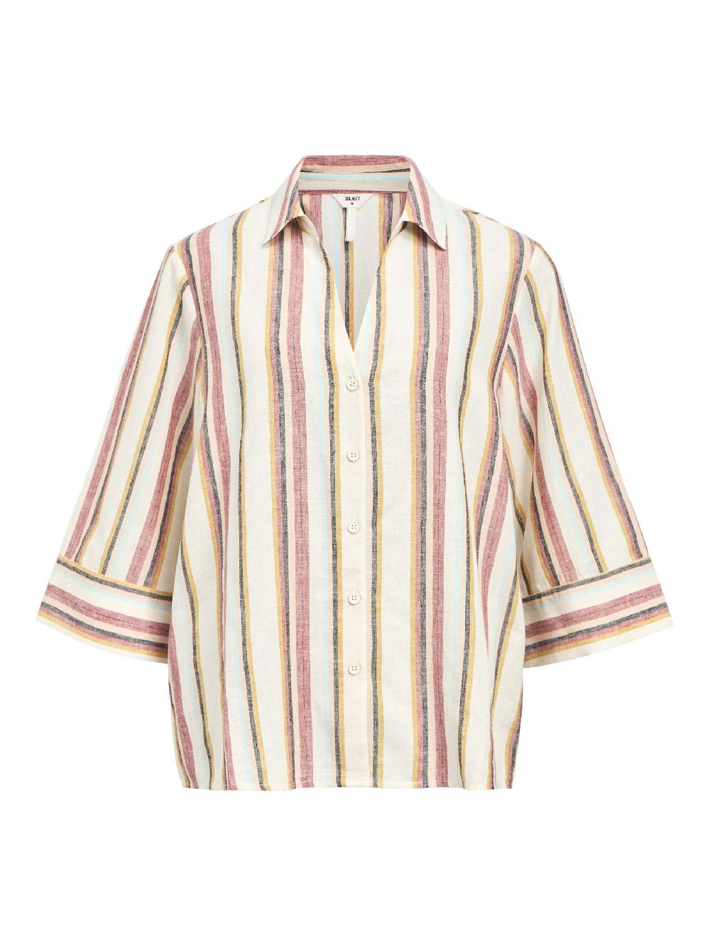 object petite DRIEKWARTMOUWEN OVERHEMD