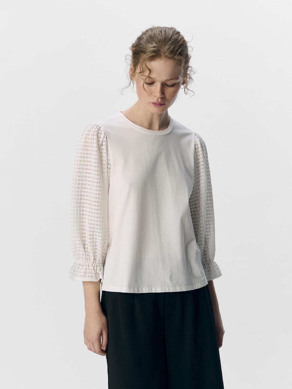 Object Petite DRIEKWARTMOUWEN TOP