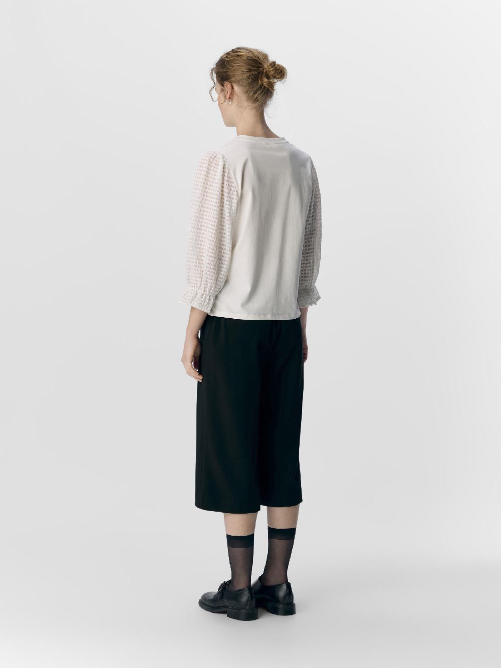 Object Petite DRIEKWARTMOUWEN TOP