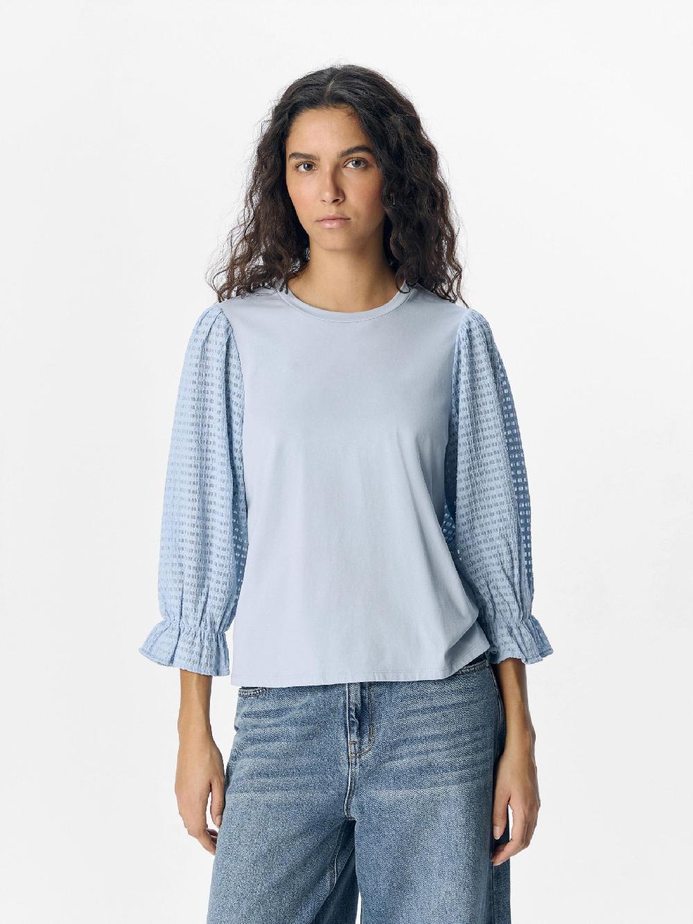 Object Petite DRIEKWARTMOUWEN TOP