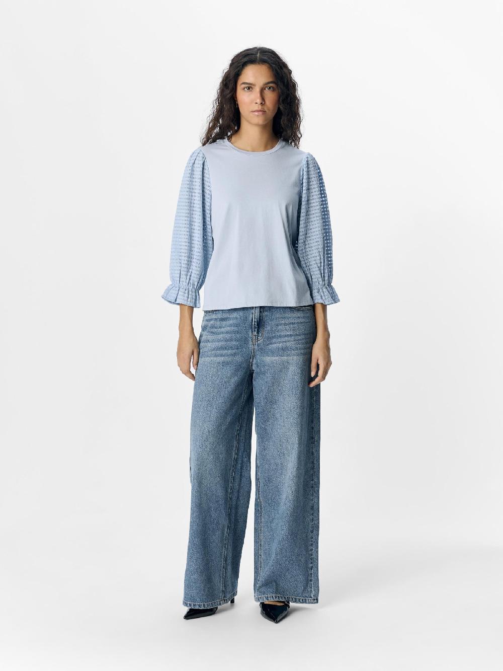 Object Petite DRIEKWARTMOUWEN TOP