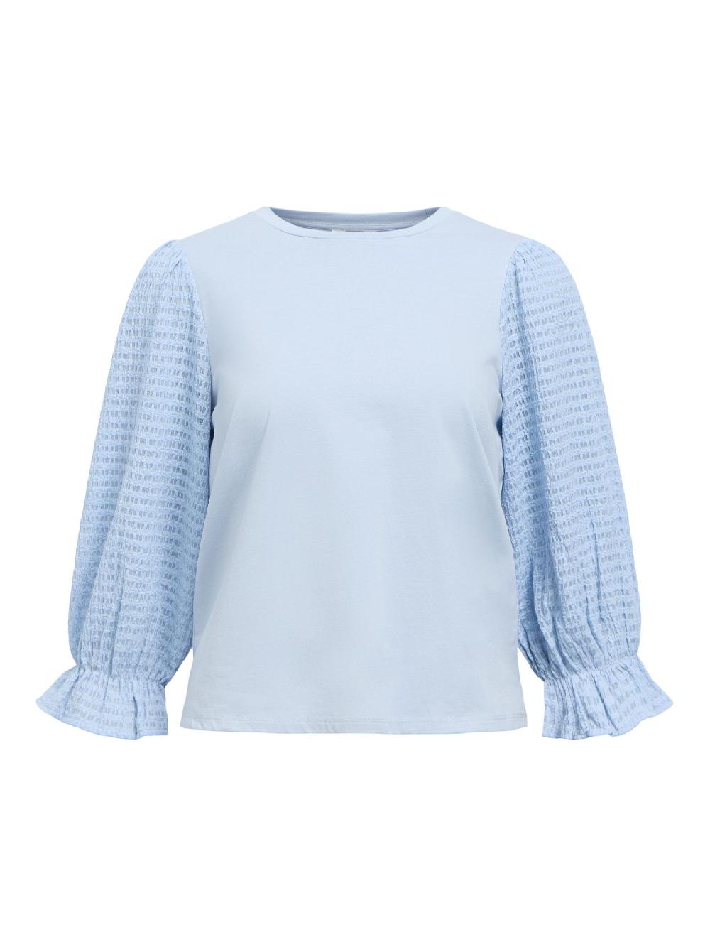 object petite DRIEKWARTMOUWEN TOP