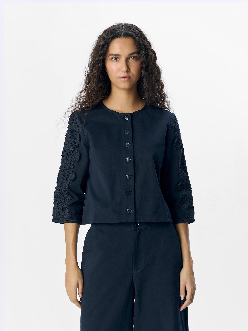 Object Petite DRIEKWARTMOUWEN TOP