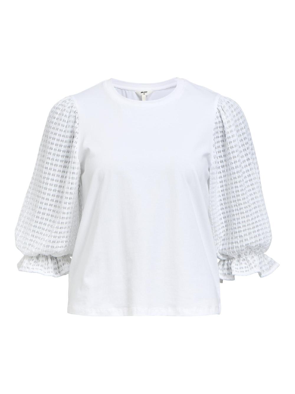 object petite DRIEKWARTMOUWEN TOP
