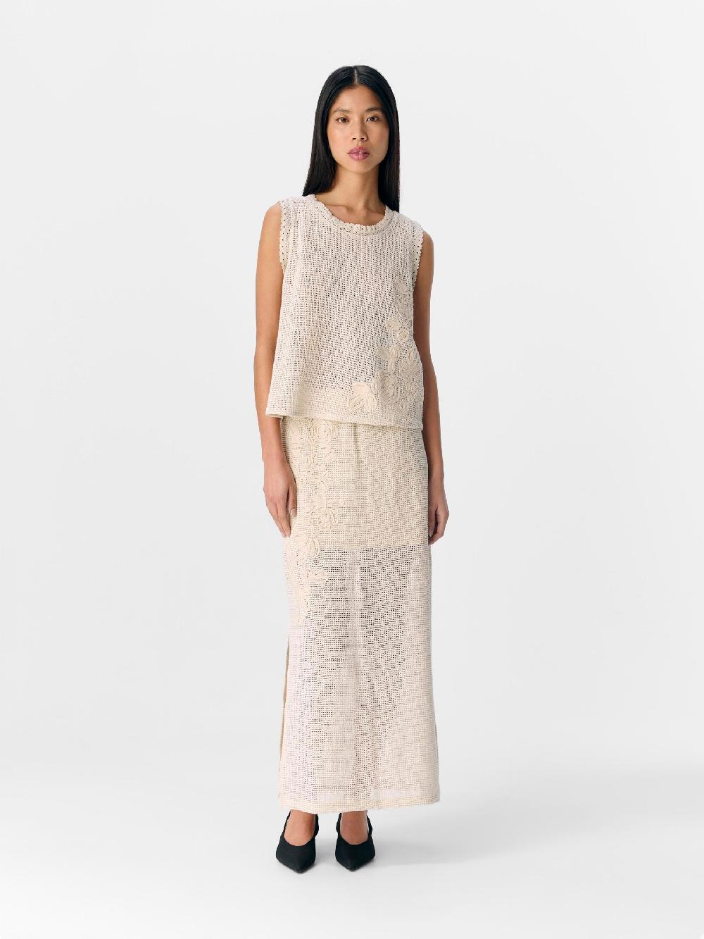 Object Petite GEBLOEMD GEBREIDE TOP