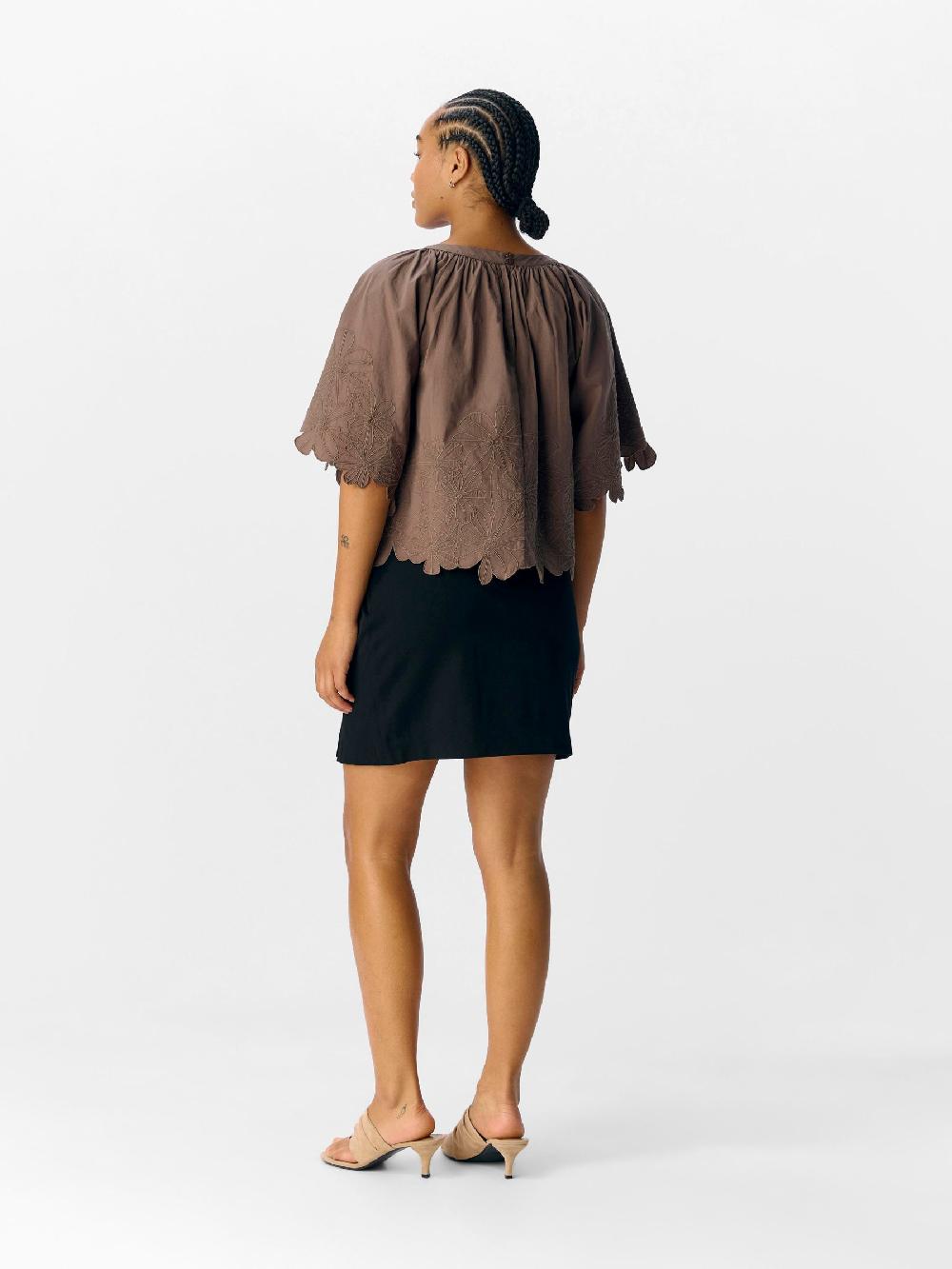 Object Petite GEBORDUURD CROP TOP