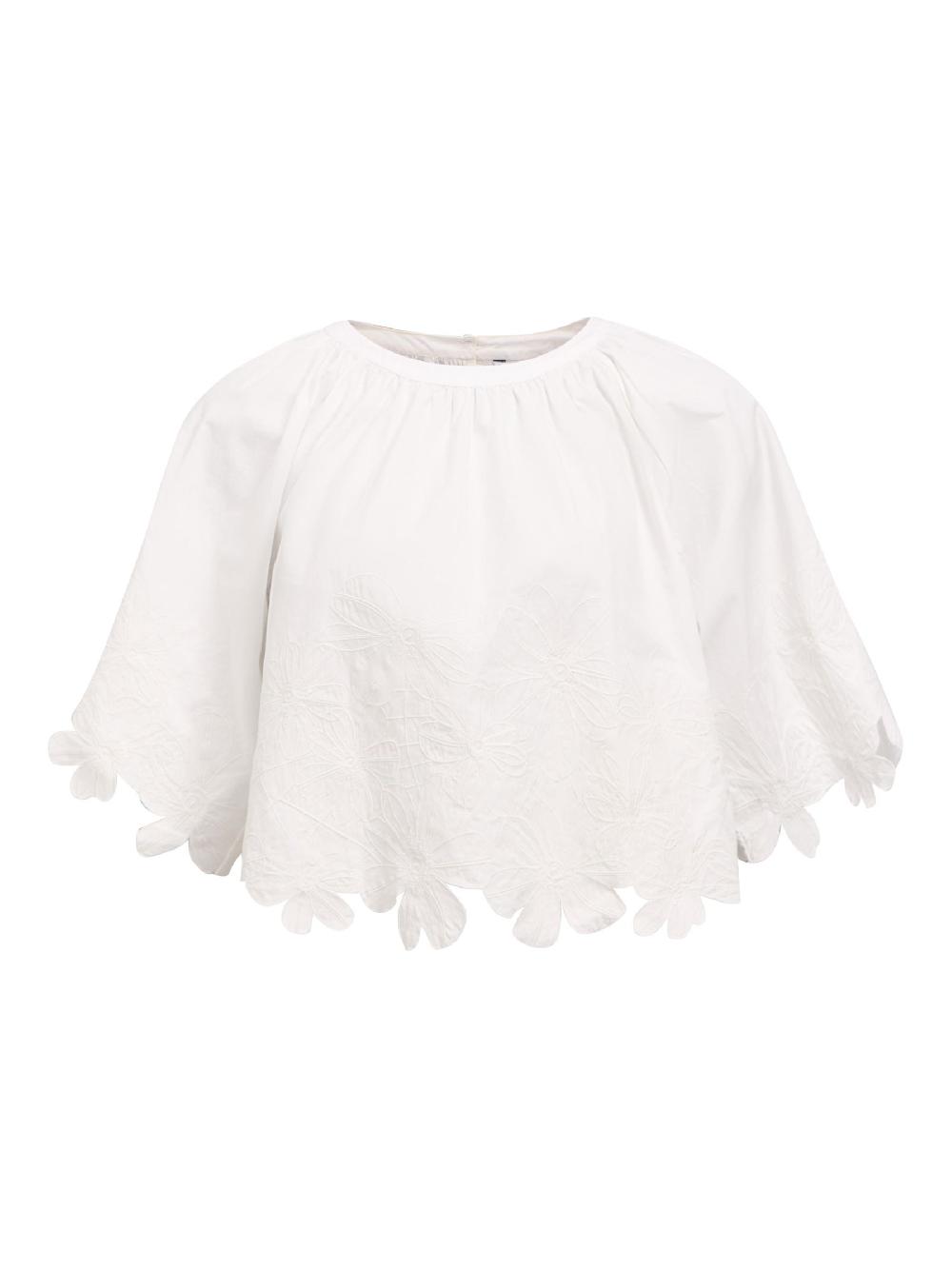 object petite GEBORDUURD CROP TOP