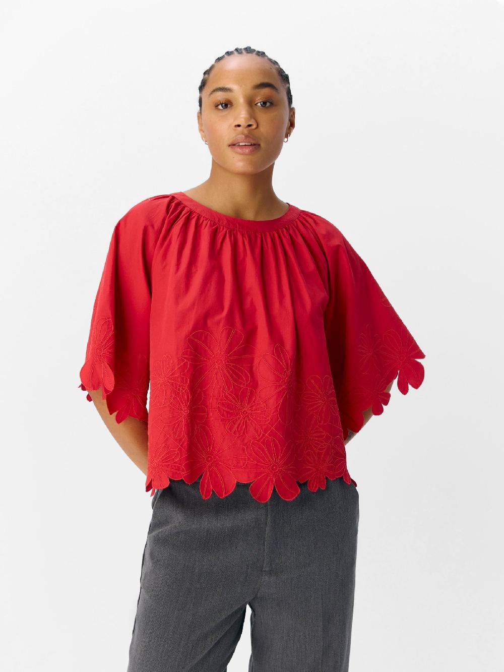 Object Petite GEBORDUURD CROP TOP