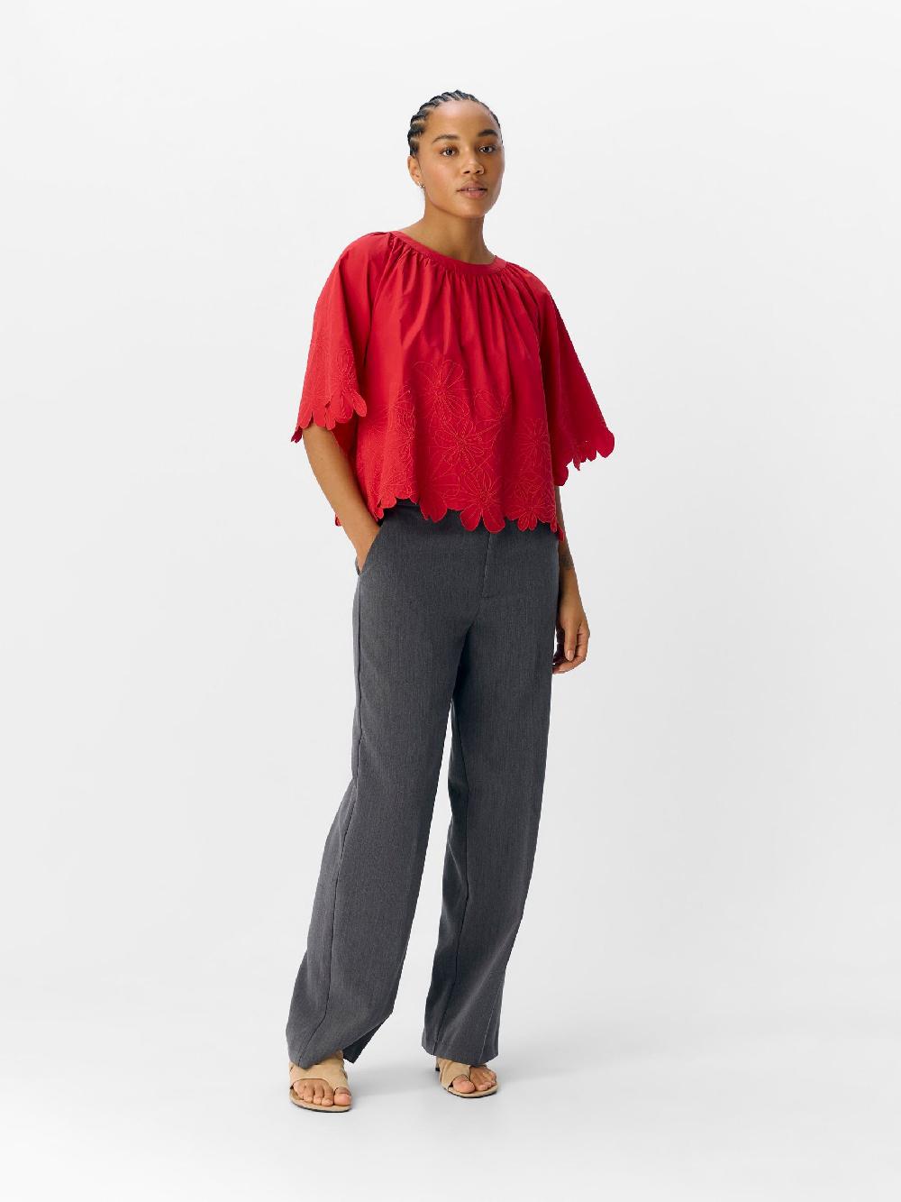 Object Petite GEBORDUURD CROP TOP