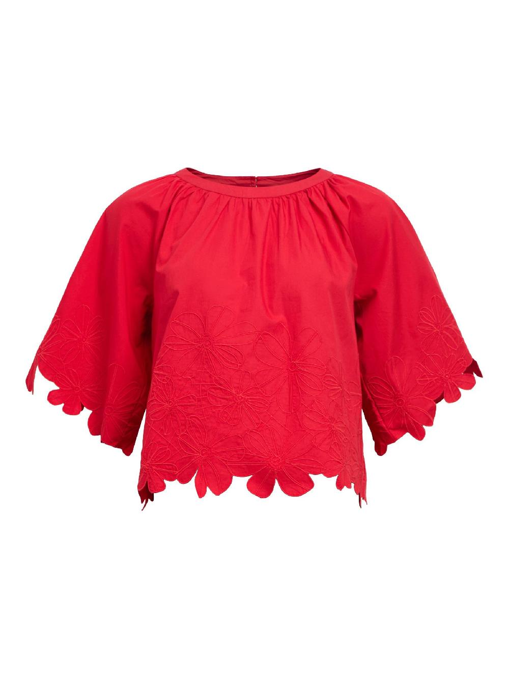 object petite GEBORDUURD CROP TOP