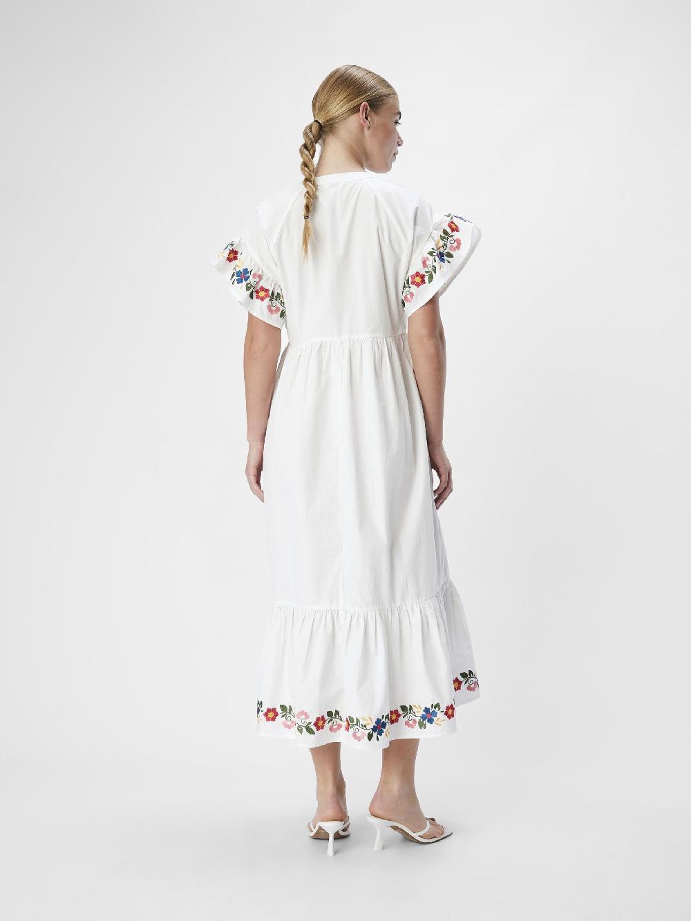 Object Petite GEBORDUURD MAXI JURK