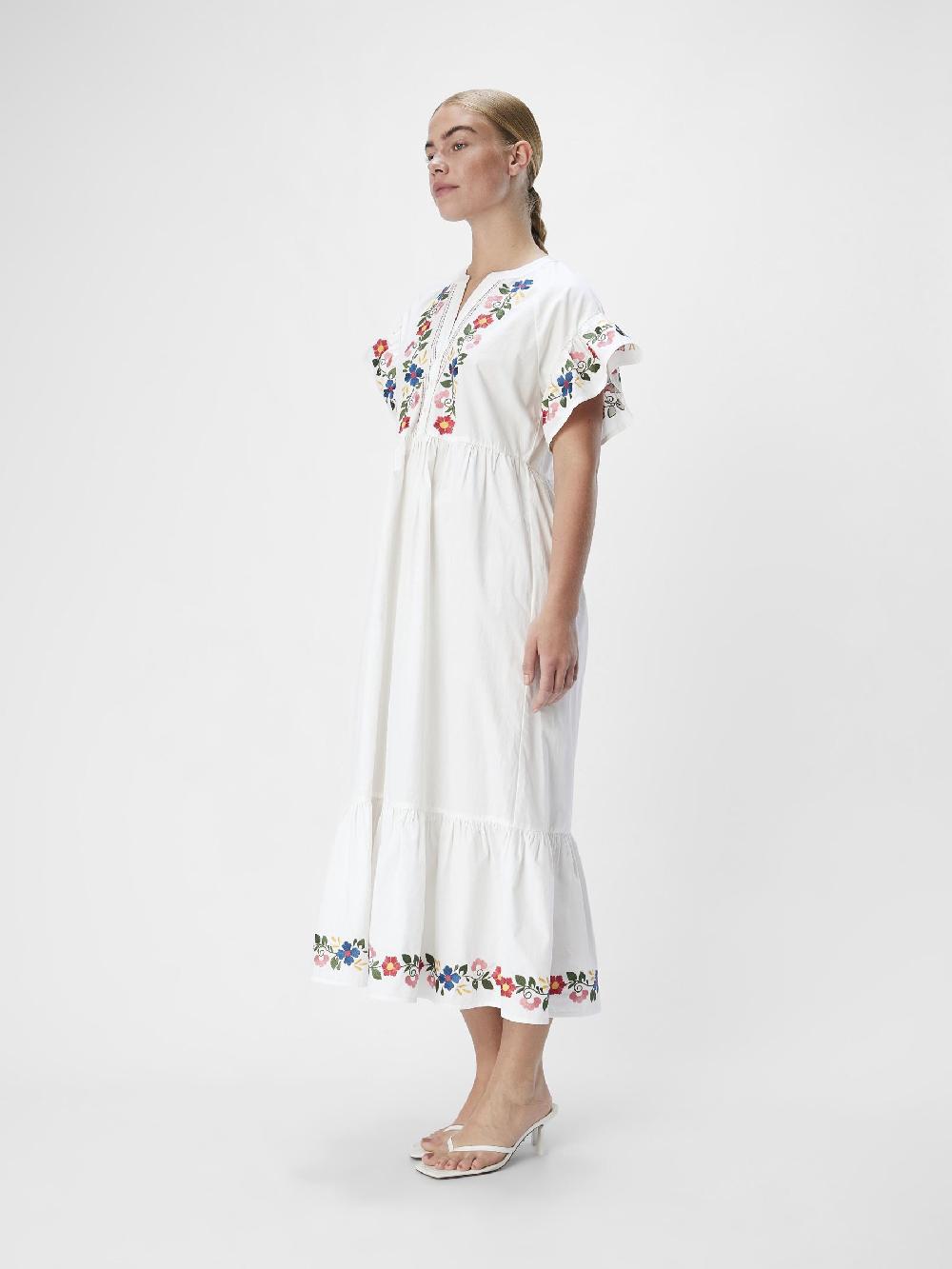 Object Petite GEBORDUURD MAXI JURK