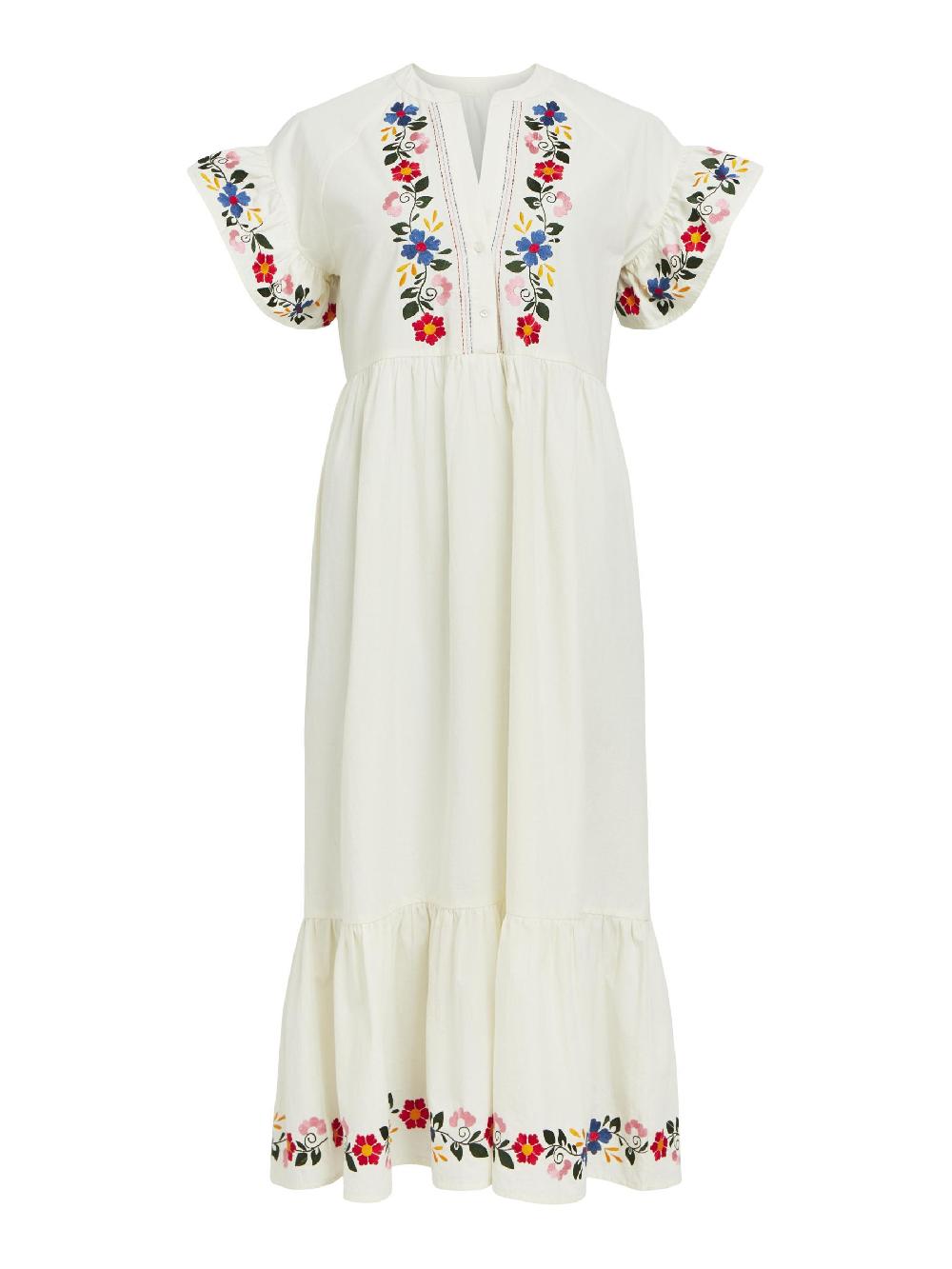 object petite GEBORDUURD MAXI JURK