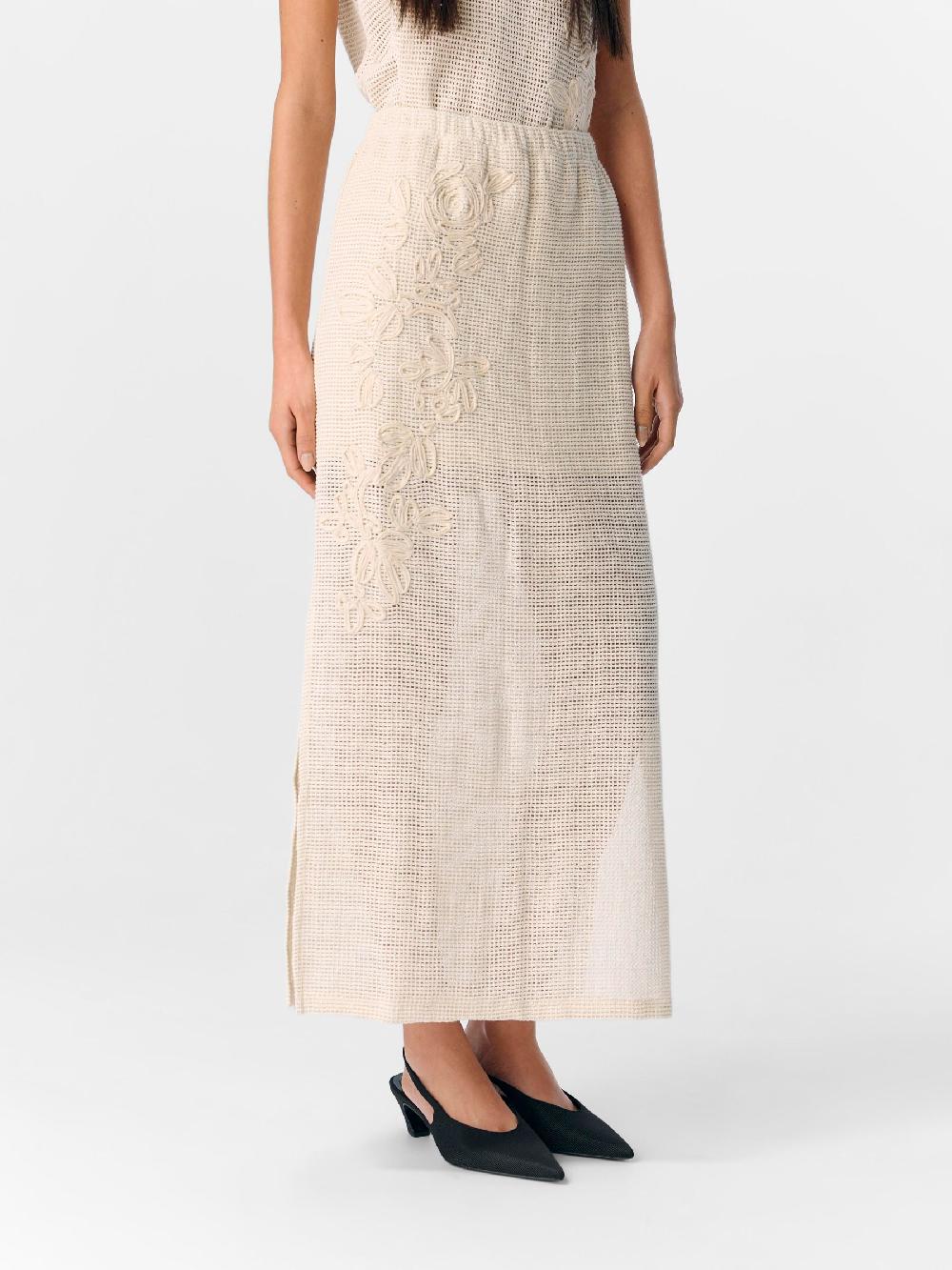 Object Petite GEBORDUURD MAXI ROK