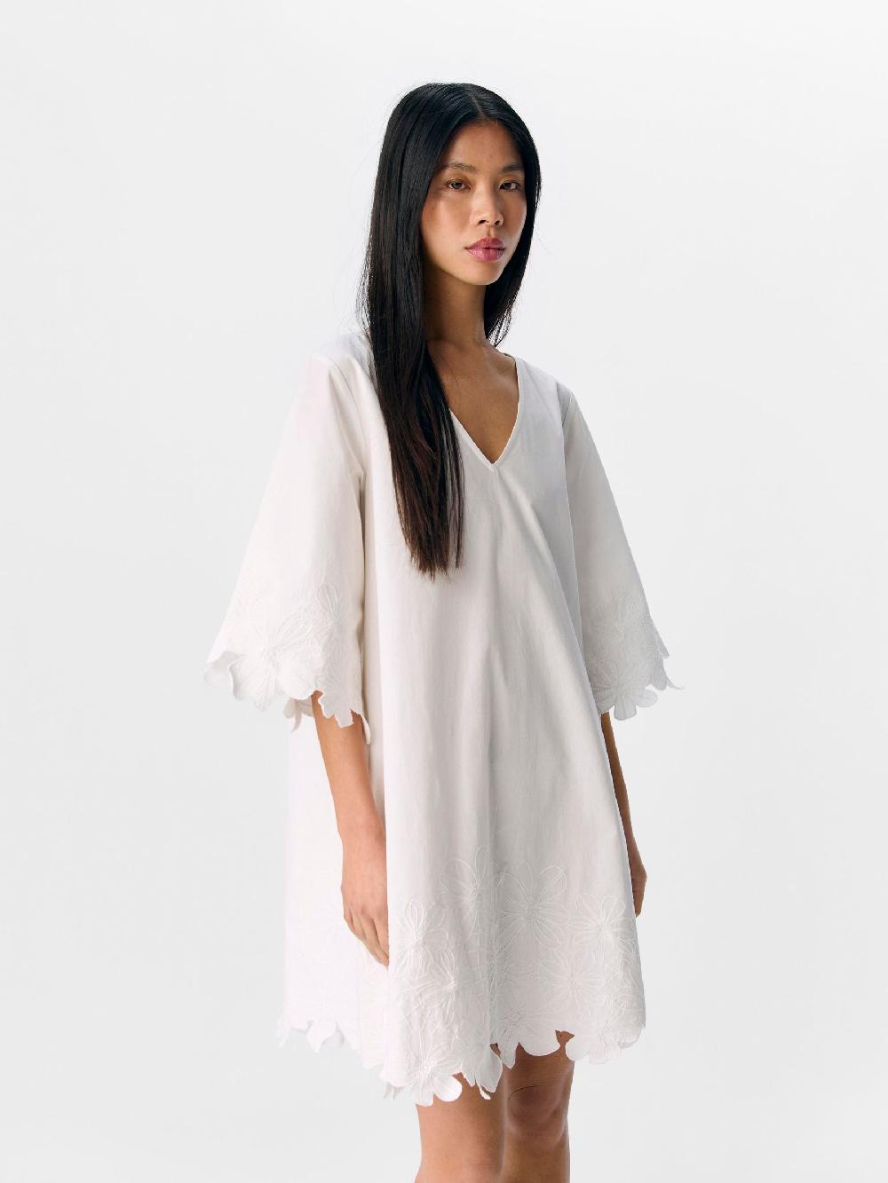 Object Petite GEBORDUURD MINI JURK