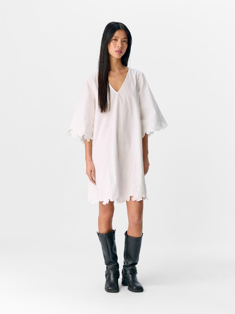 Object Petite GEBORDUURD MINI JURK