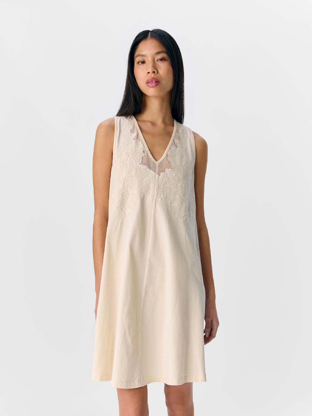 Object Petite GEBORDUURD MINI JURK