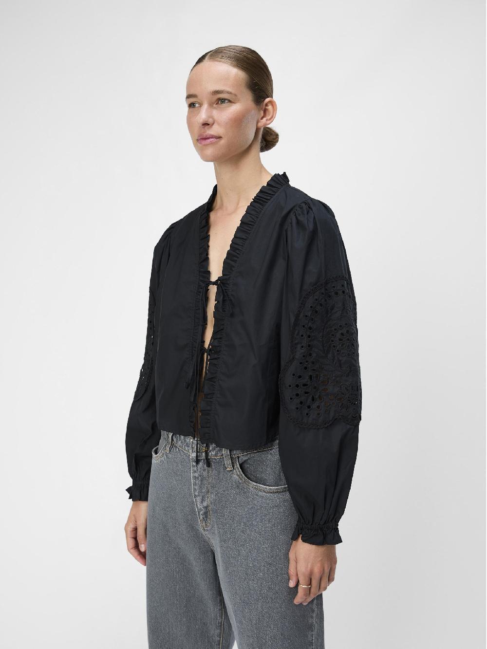 Object Petite GEBORDUURD OVERHEMD