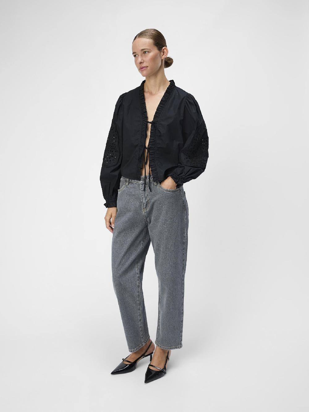 Object Petite GEBORDUURD OVERHEMD