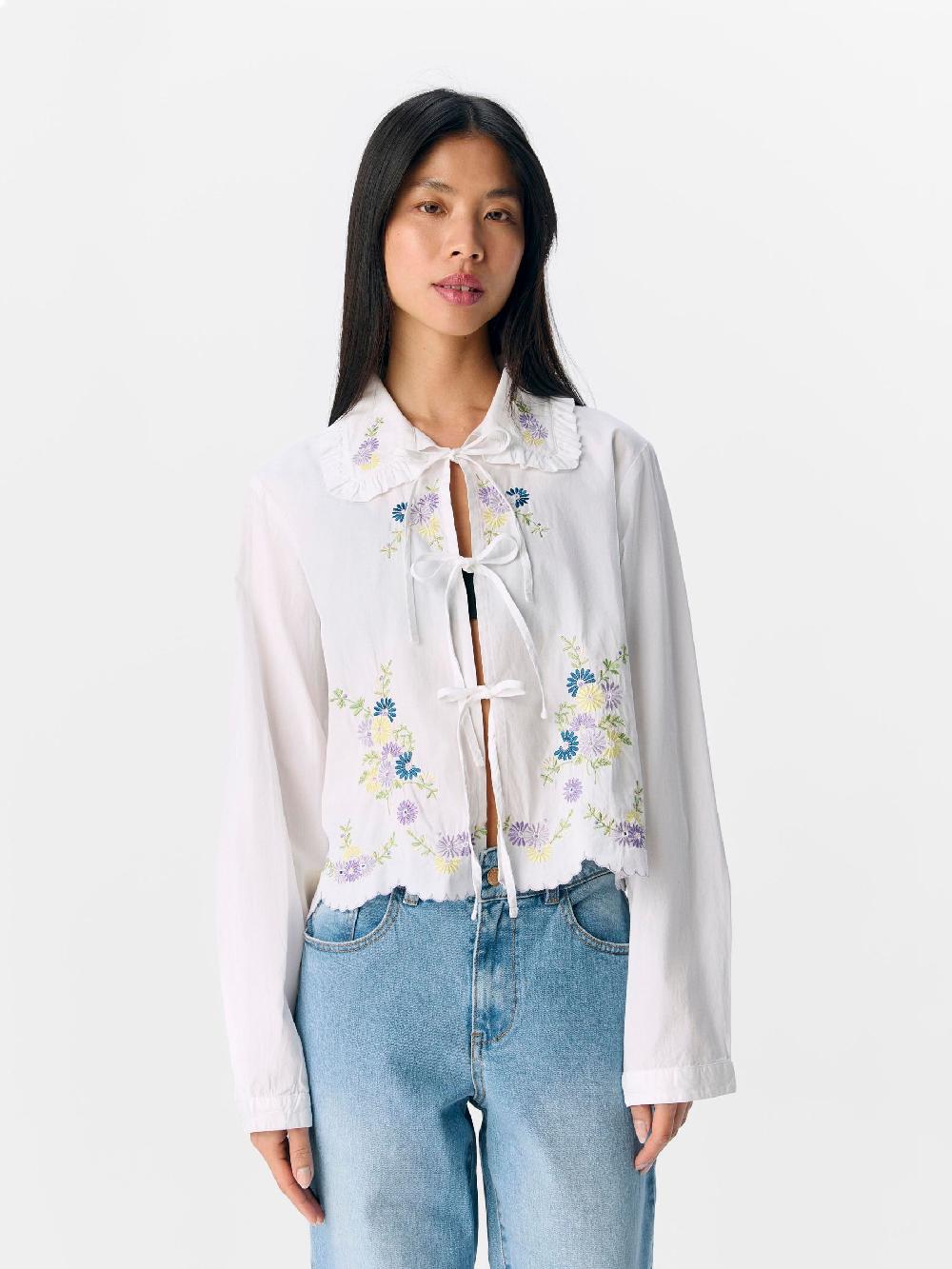 Object Petite GEBORDUURD OVERHEMD