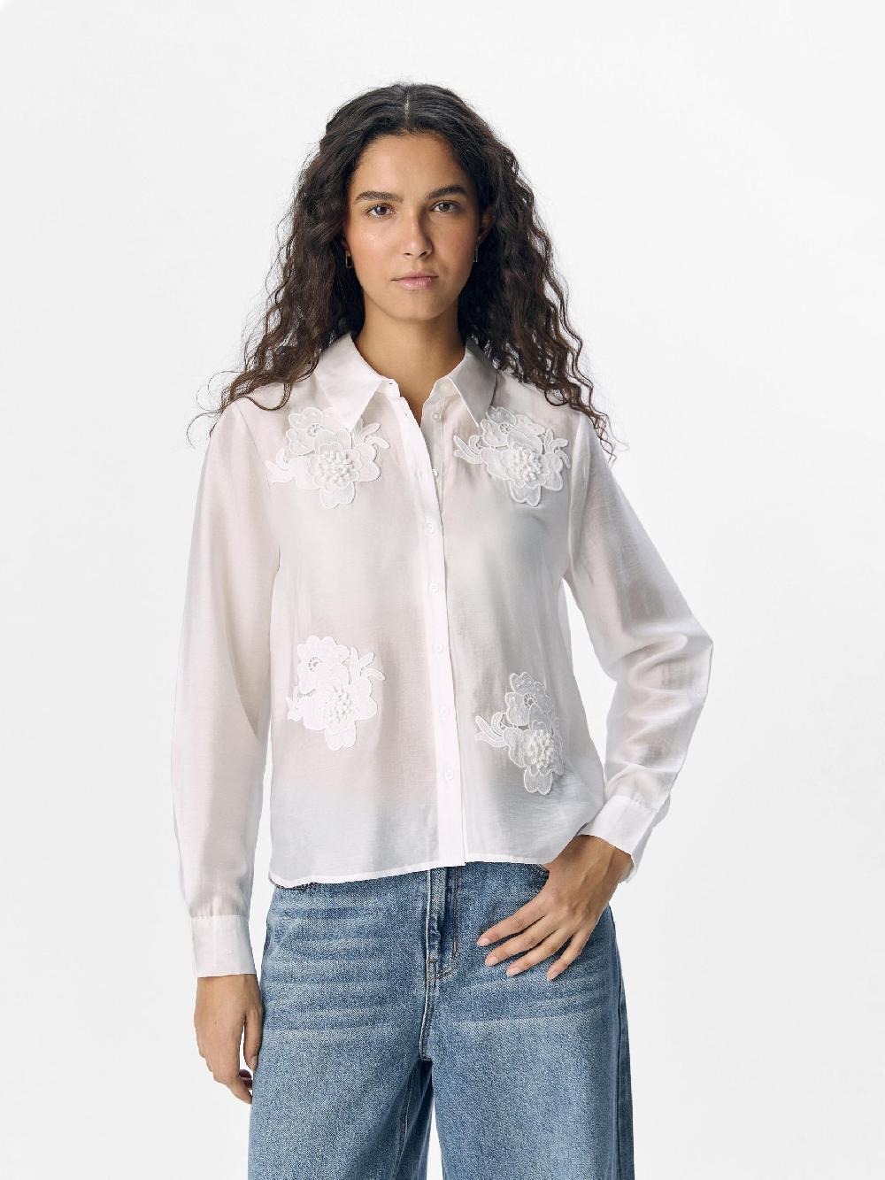 Object Petite GEBORDUURD OVERHEMD