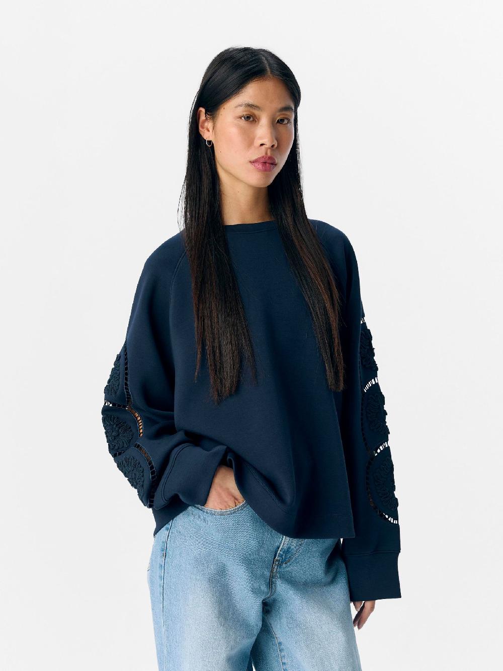 Object Petite GEBORDUURD SWEATSHIRT