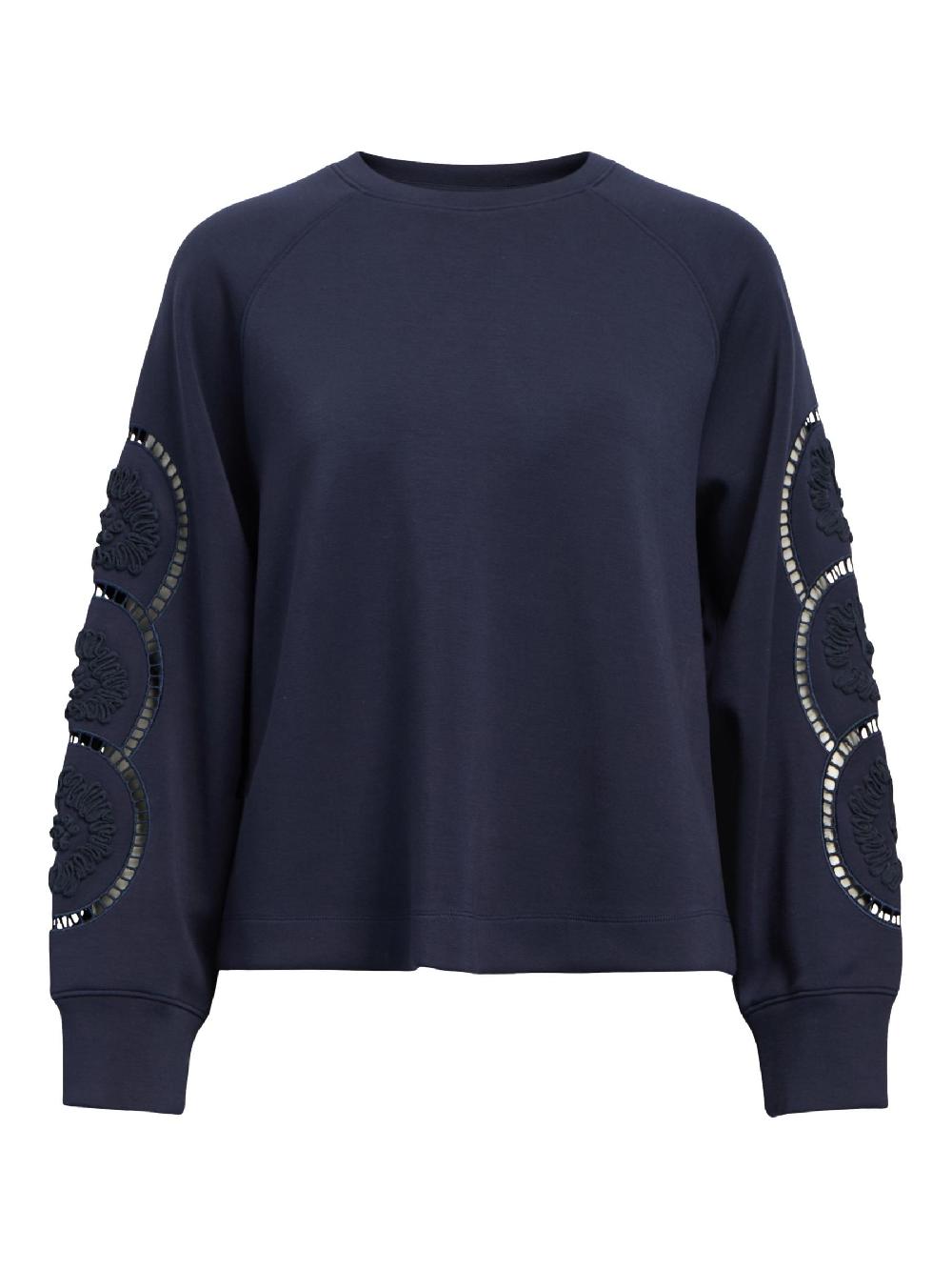 object petite GEBORDUURD SWEATSHIRT