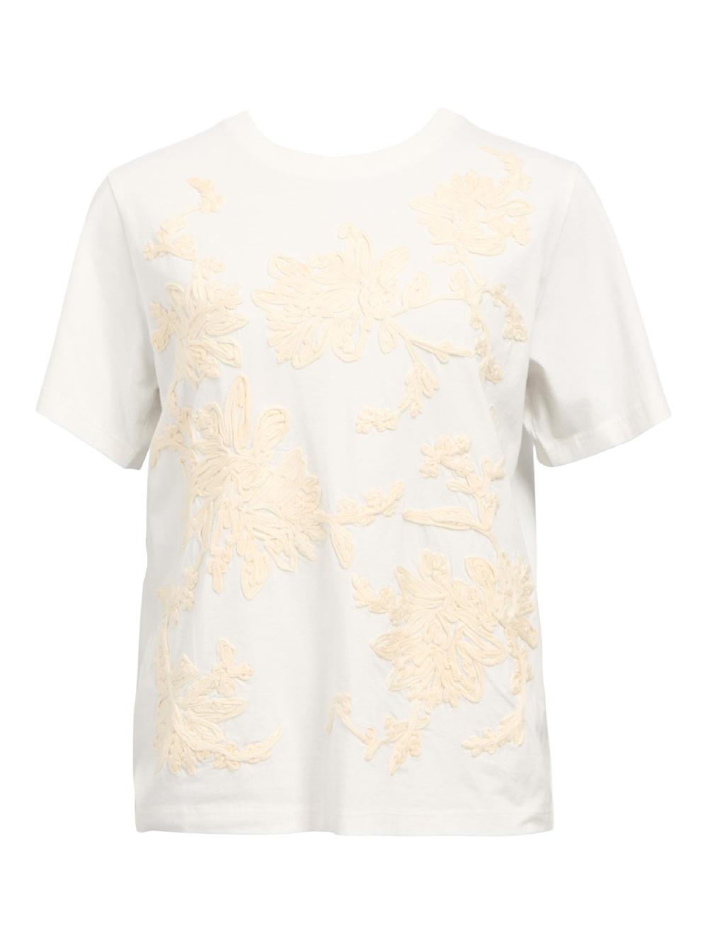 object petite GEBORDUURD T-SHIRT